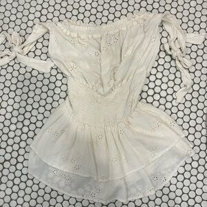 BLUE LIFE OFF-WHITE ROMPER